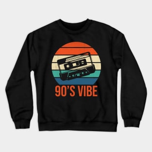 Nostalgic 90s Mixtape Design - Rewind the Memories Crewneck Sweatshirt